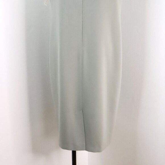 New Harvé Bernard Sport Women's 12 Sage Green Polyester Sleeveless Sheath Dress - Picture 9 of 12